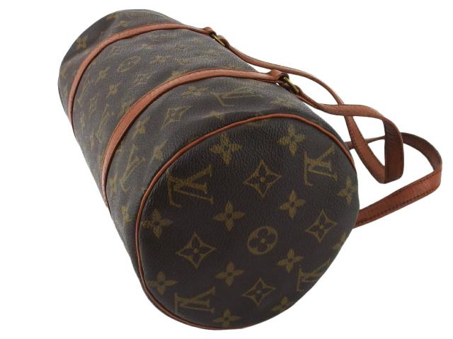 ルイ・ヴィトン LOUIS VUITTON ハンドバッグモノグラム パピヨン30 旧タイプ ブラウン ベージュ ゴールド レディース 中古_3