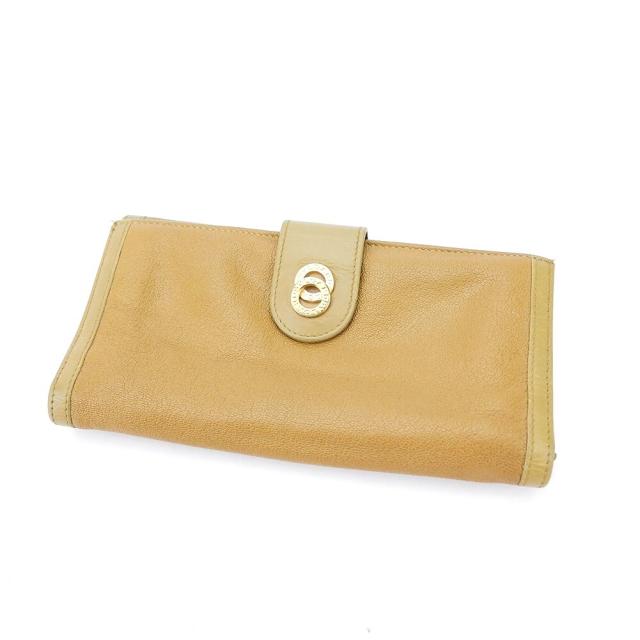 【BIGお買い物ラリー★30%OFFセール中】ブルガリ BVLGARI 長財布ドッピオトンド ブラウン ベージュ ゴールド レディース 中古