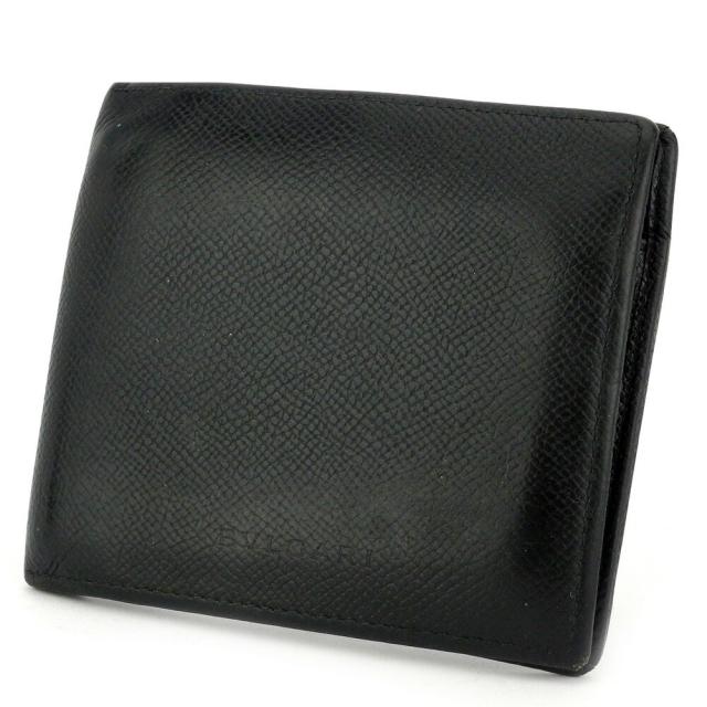 【BIGお買い物ラリー★30%OFFセール中】ブルガリ BVLGARI 二つ折り財布 ブラック レディース 中古