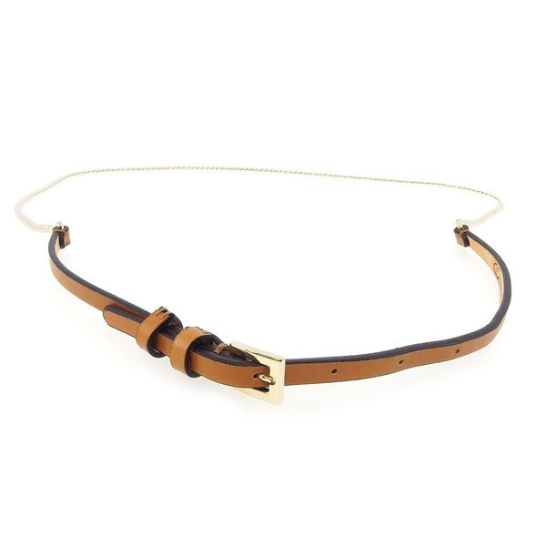 【X'masセール★30%OFF】ヴァレンティノ・ガラヴァーニ Valentino Garavani ベルト ベージュ　ゴールド レディース 中古