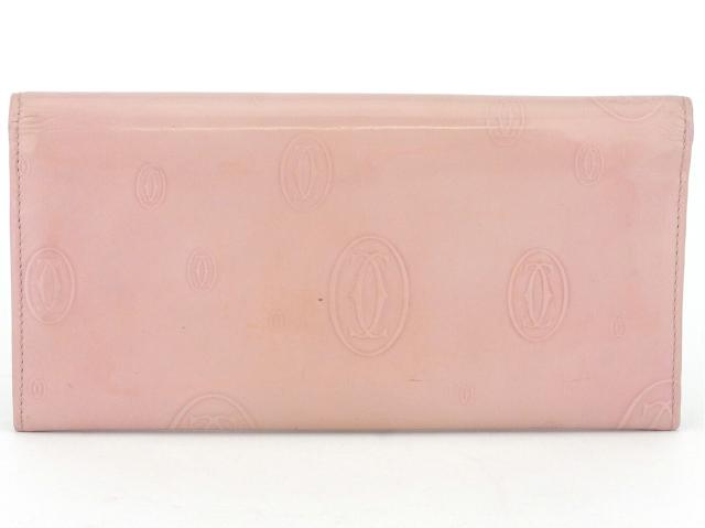 カルティエ CARTIER 長財布ハッピーバースデー ピンク シルバー