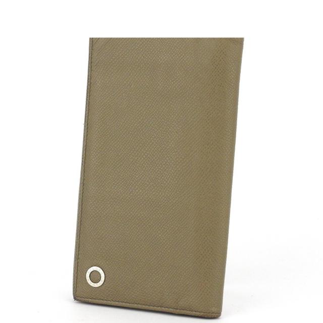 【X'masセール★30%OFF】ブルガリ BVLGARI 長財布ブルガリブルガリマン グレー 灰色 ベージュ シルバー レディース 中古