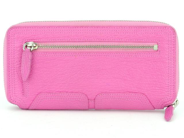 【ウィンターSALE★30%OFF】3.1フィリップリム 3.1 Phillip Lim 長財布ZIP ピンク シルバー レディース 中古