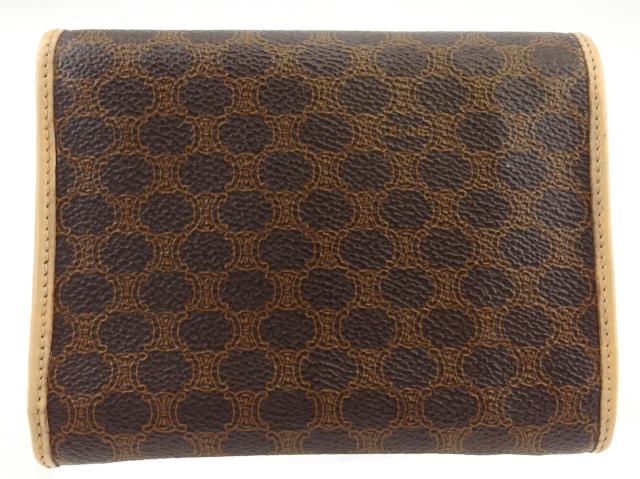 20％OFFセール中】セリーヌ CELINE 三つ折り財布マカダム ブラウン
