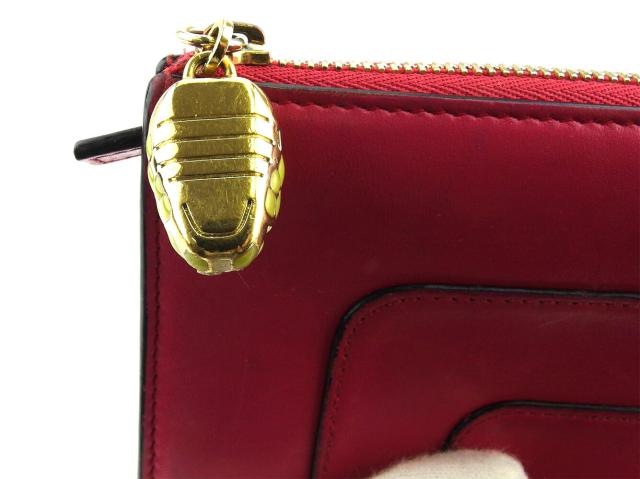 ブルガリ BVLGARI 長財布セルペンティ ピンク ゴールド系 レディース