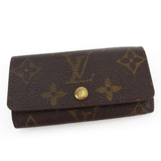 【BIGお買い物ラリー★30%OFFセール中】ルイ・ヴィトン LOUIS VUITTON キーケースモノグラム ミュルティクレ4 ブラウン レディース 中古