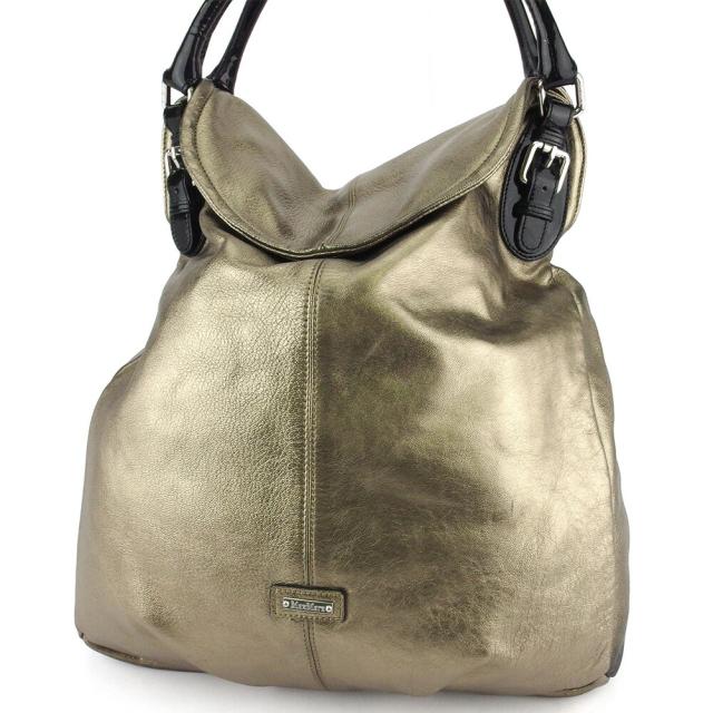 【BIGお買い物ラリー★30%OFFセール中】マックスマーラ MAX MARA ハンドバッグロゴプレート ゴールド ブラック シルバー レディース 中古