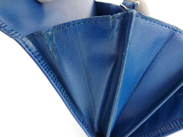 【30％OFF★週末タイムSALE】ルイ・ヴィトン LOUIS VUITTON 長財布エピ ポシェットポルトモネクレディ ブルー ゴールド レディース 中古_8