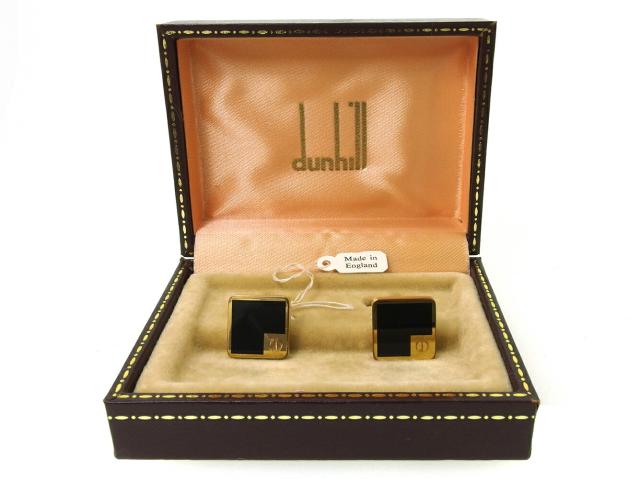 ダンヒル Dunhill カフスdマーク スクエア スウィヴル式 ゴールド
