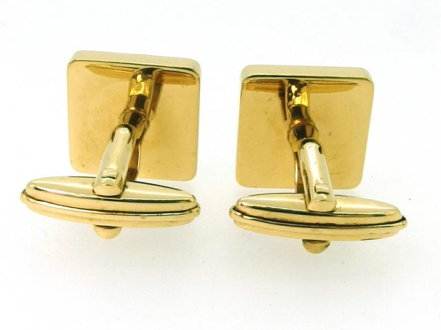 ダンヒル Dunhill カフスdマーク スクエア スウィヴル式 ゴールド