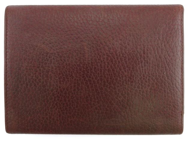 【X'masセール★30%OFF】カルティエ CARTIER 三つ折り財布マストライン ボルドー ゴールド レディース 中古 X'masセール☆30%OFF】カルティエ CARTIER 三つ折り財布マストライン
