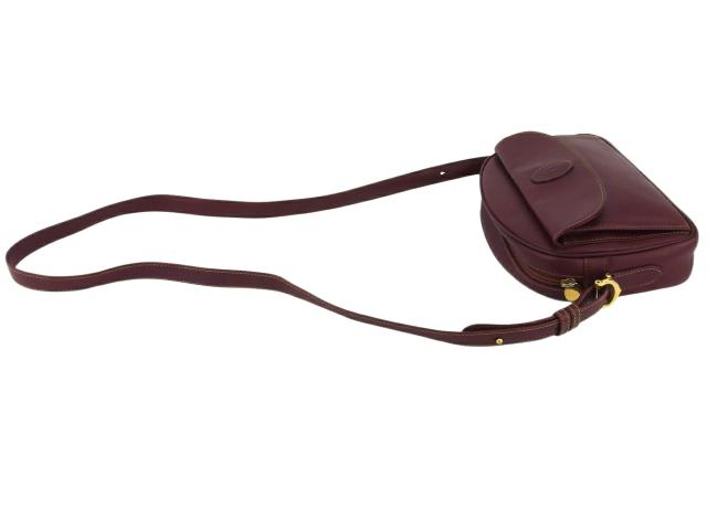 【GWタイムセール】カルティエ CARTIER ショルダーバッグマストライン ボルドー ゴールド レディース 中古_2