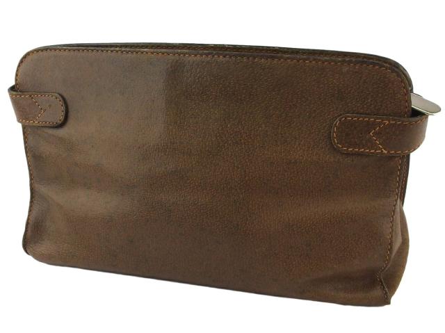 【GWタイムセール】グッチ GUCCI クラッチバッグダブルG オールドグッチ ブラウン シルバー ゴールド レディース 中古_1