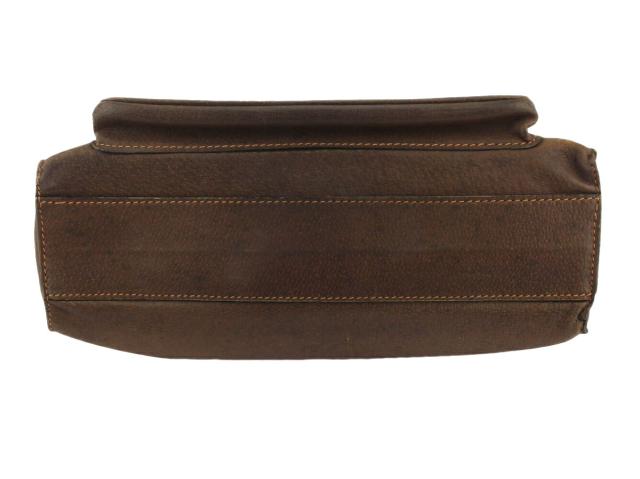 【GWタイムセール】グッチ GUCCI クラッチバッグダブルG オールドグッチ ブラウン シルバー ゴールド レディース 中古_4