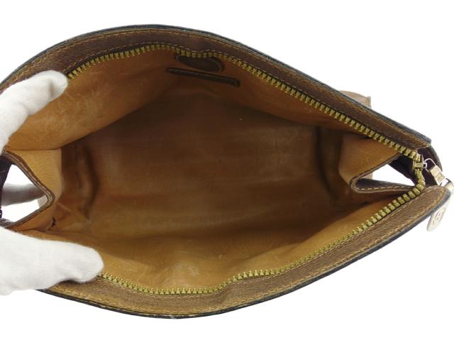 【GWタイムセール】グッチ GUCCI クラッチバッグダブルG オールドグッチ ブラウン シルバー ゴールド レディース 中古_5