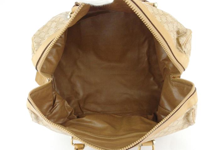 【GWタイムセール】セリーヌ CELINE ハンドバッグマカダム ベージュ ブラウン ゴールド レディース 中古_8
