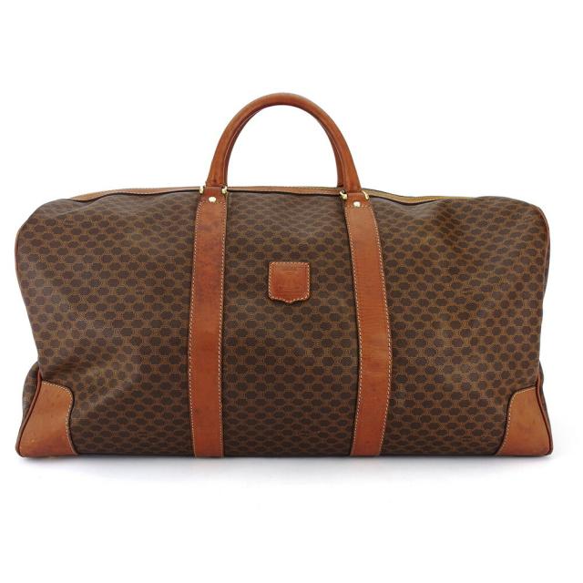 【BIGお買い物ラリー★30%OFFセール中】セリーヌ CELINE ボストンバッグマカダム ブラウン レディース 中古