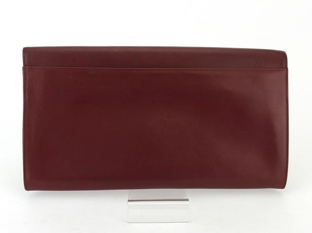 【30％OFF★土日ひと休み大売り出し】カルティエ CARTIER クラッチバッグマストライン ボルドーワイン レディース 中古
