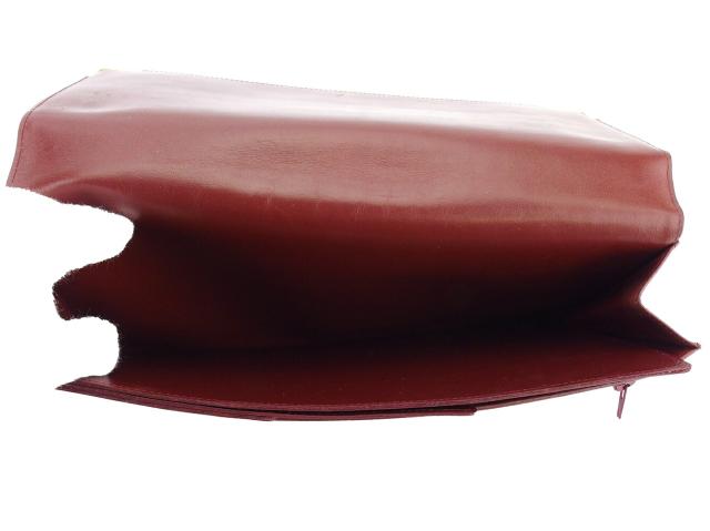 【30％OFF★土日ひと休み大売り出し】カルティエ CARTIER クラッチバッグマストライン ボルドーワイン レディース 中古