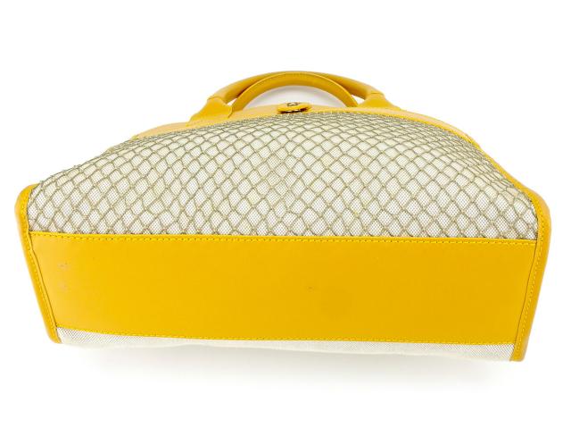 【X'masセール★30%OFF】ハンティングワールド HUNTING WORLD トートバッグサファリトゥデイ イエロー ベージュ ゴールド レディース 中古 X'masセール☆30%OFF】ハンティングワールド HUNTING WORLD トート