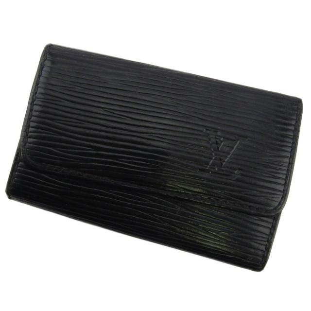 【BIGお買い物ラリー★30%OFFセール中】ルイ・ヴィトン LOUIS VUITTON キーケースエピ ミュルティクレ6 マルティエ刻印 ブラック レディース 中古