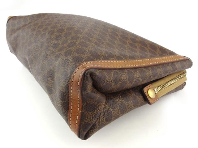 セリーヌ クラッチバッグ マカダム ブラウン ベージュ セリーヌ CELINE