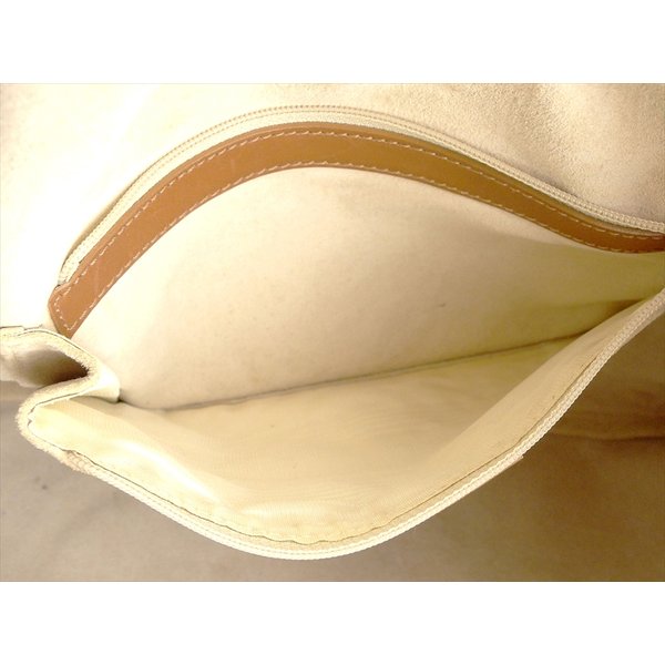 グッチ GUCCI トートバッグレザータグ ベージュ ブラウン ゴールド レディース 中古_6