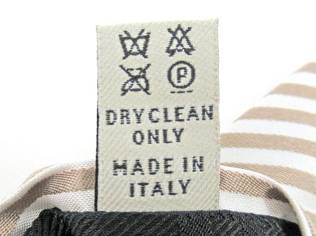 【GWタイムセール】バーバリー BURBERRY ネクタイレジメンタル ベージュ レディース 中古_5