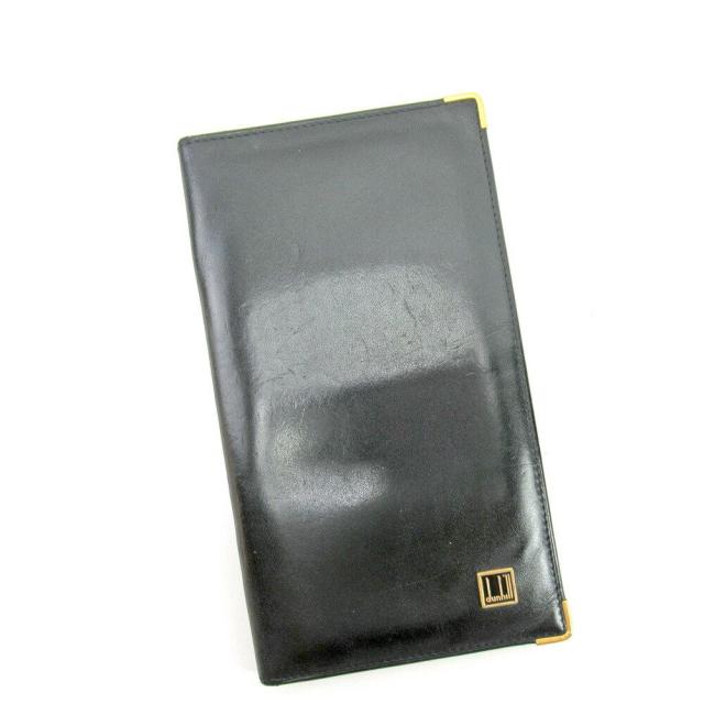 【X'masセール★30%OFF】ダンヒル Dunhill 札入れ ブラック レディース 中古