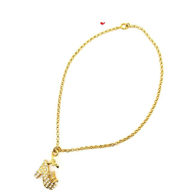 サルヴァトーレフェラガモ Salvatore Ferragamo ネックレスサンダルモチーフ ゴールド レディース 中古
