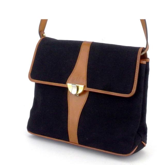 【BIGお買い物ラリー★30%OFFセール中】バリー BALLY ショルダーバッグBモチーフ柄 クラッチバッグ ブラック ブラウン系 レディース 中古