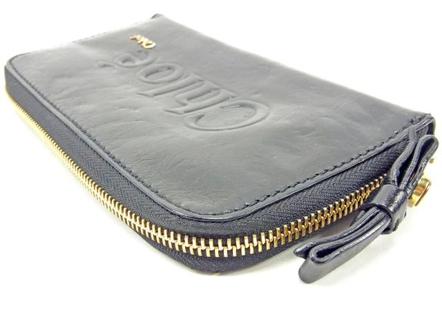 クロエ Chloe 長財布 ブラック レディース 中古_3
