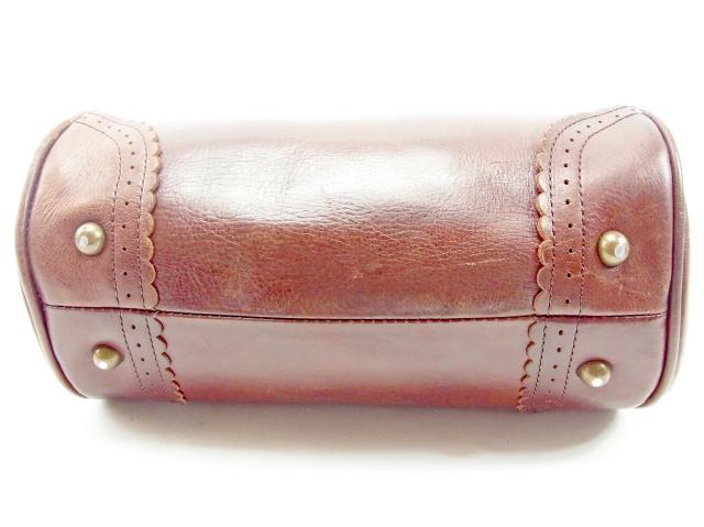 アナスイ ANNA SUI ハンドバッグバタフライモチーフ ブラウン レディース 中古_2