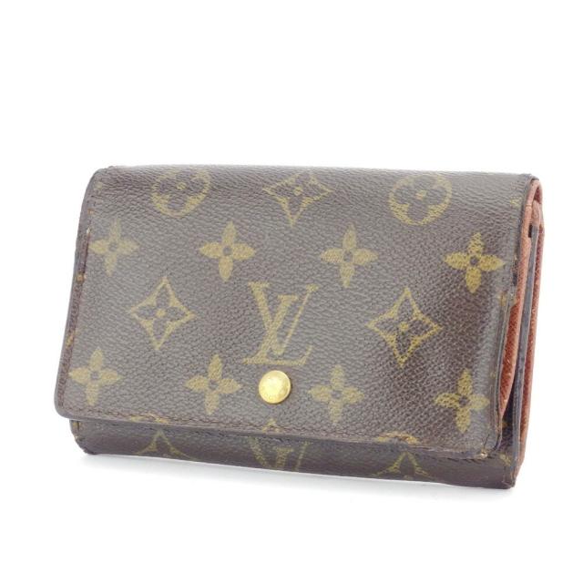 【BIGお買い物ラリー★30%OFFセール中】ルイ・ヴィトン LOUIS VUITTON 長財布モノグラム ポルトモネビエトレゾール ブラウン ベージュ ゴールド レディース 中古