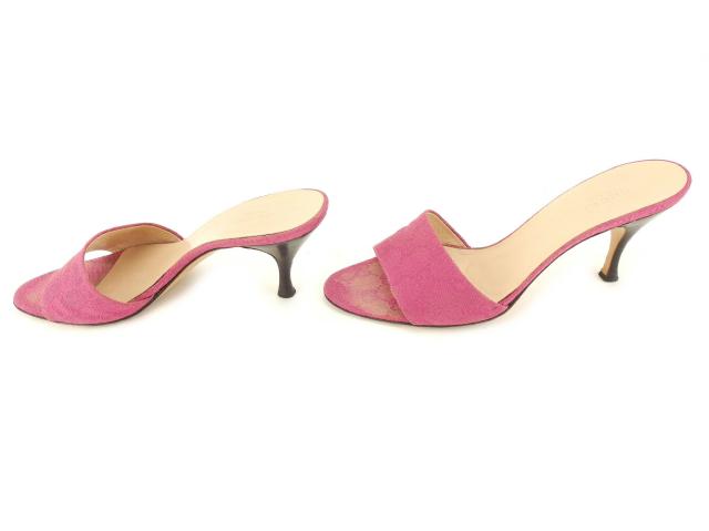 月末SALE☆30%OFF】グッチ GUCCI ミュールGGキャンバス ♯37ハーフC