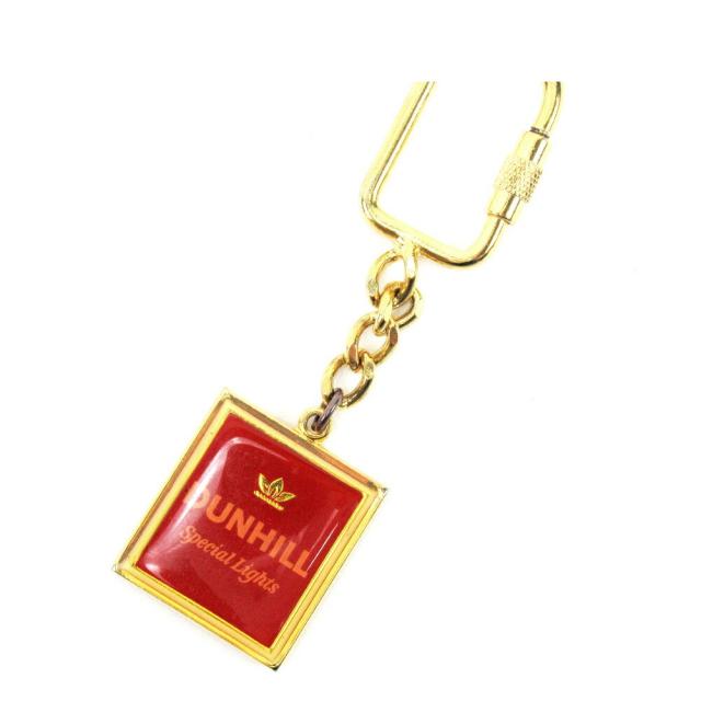 【BIGお買い物ラリー★30%OFFセール中】ダンヒル Dunhill キーホルダー ゴールド レッド レディース 中古