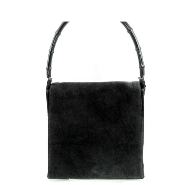 【BIGお買い物ラリー★30%OFFセール中】グッチ GUCCI ショルダーバッグバンブー ブラック レディース 中古