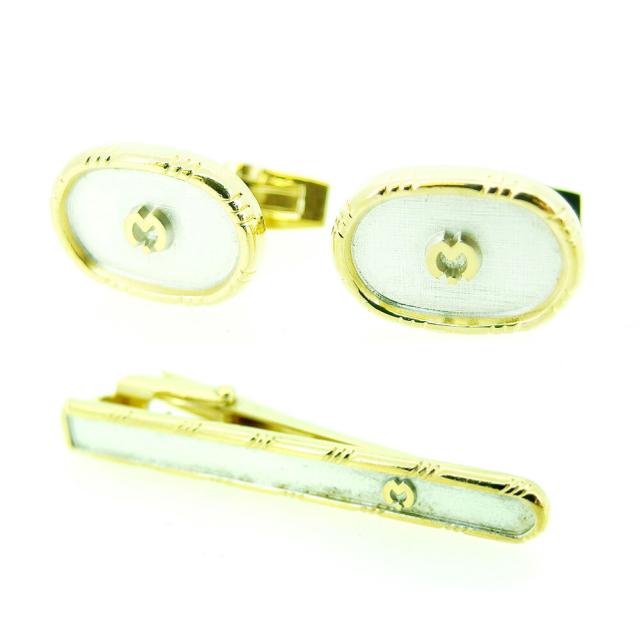 【BIGお買い物ラリー★30%OFFセール中】ミラショーン mila schon タイピン2アイテムセット シルバー ゴールド レディース 中古