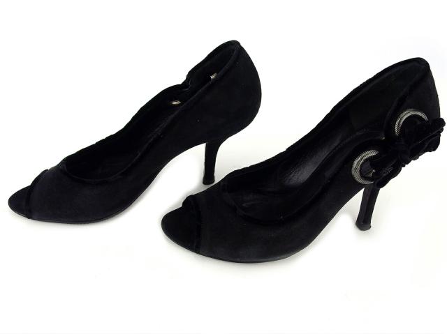 セルジオロッシ Sergio Rossi パンプス オープントゥ ♯34 ハイヒール