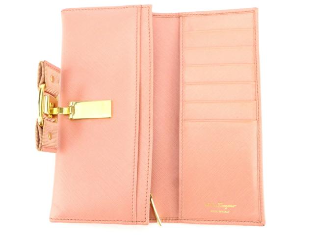 サルヴァトーレフェラガモ Salvatore Ferragamo 長財布ヴァラリボン