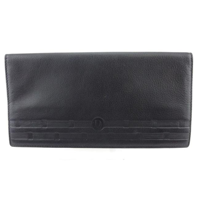 【X'masセール★30%OFF】ディオール Dior 札入れロゴ ブラック レディース 中古