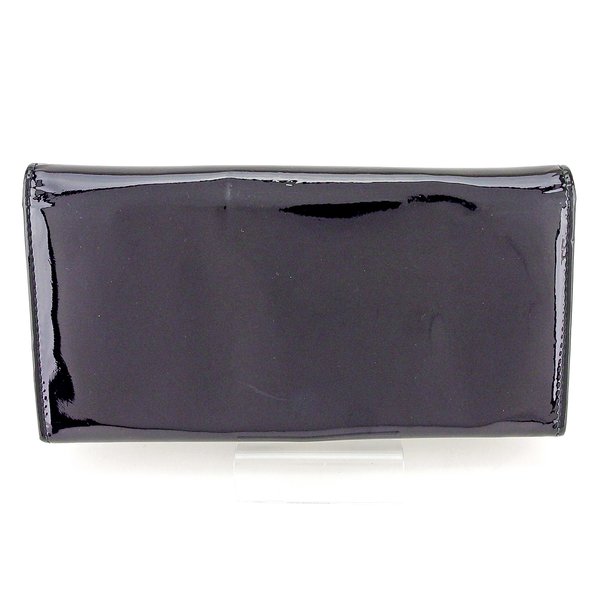 【週末タイムSALE★30%OFF】サルヴァトーレフェラガモ Salvatore Ferragamo 長財布ヴァラリボン ブラック シルバー レディース 中古