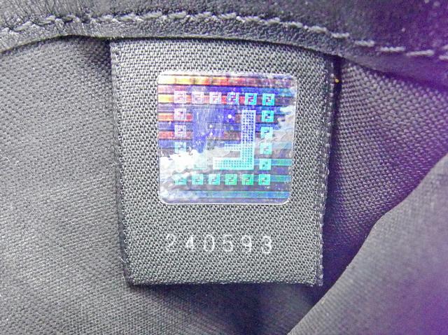 【30％OFF★週末タイムSALE】フェンディ FENDI 長財布FFプレート ブラック シルバー レディース 中古_8