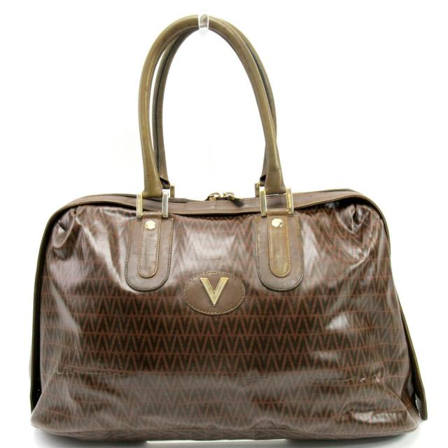 【X'masセール★30%OFF】マリオ・ヴァレンティノ MARIO VALENTINO ボストンバッグ ブラウン レディース 中古