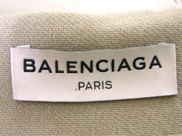 【GWタイムセール】バレンシアガ BALENCIAGA スカートタックフレアー ♯38サイズ ベージュ グリーン系 レディース 中古_6