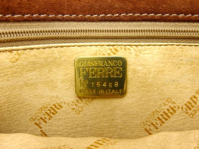 ジャンフランコ・フェレ GIANFRANCO FERRE ショルダーバッグ ブラウン レディース 中古_7