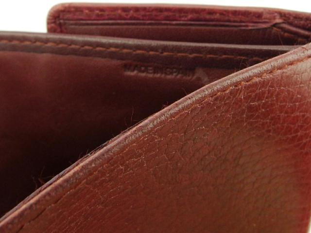カルティエ CARTIER 三つ折り財布マストライン ボルドー ゴールド レディース 中古_8