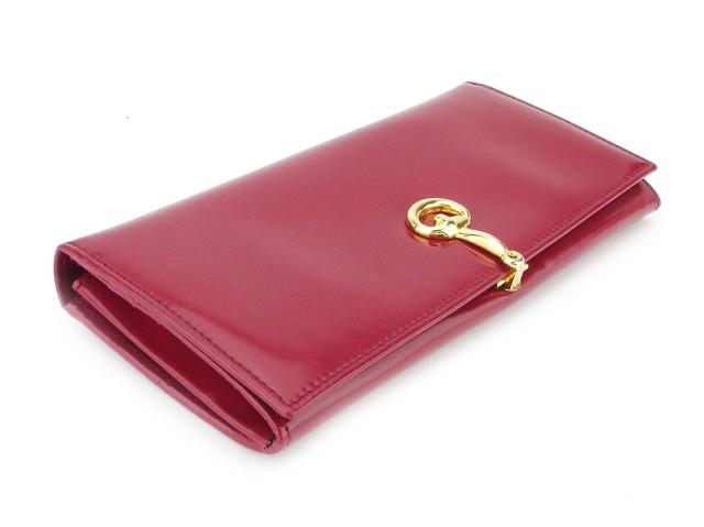 月末SALE☆30%OFF】グッチ GUCCI 長財布ホースビット レッド ゴールド 