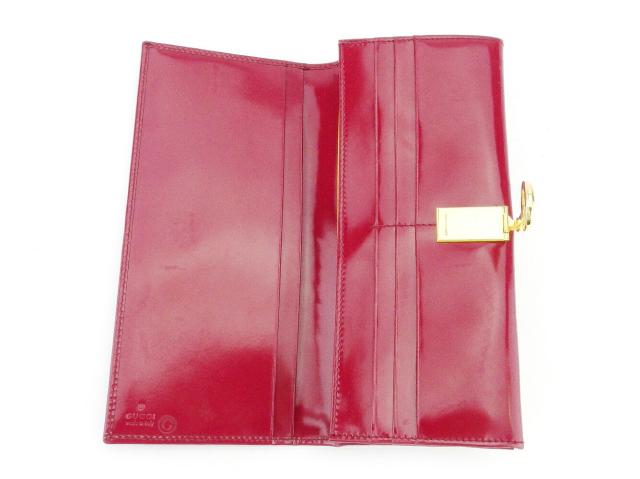 月末SALE☆30%OFF】グッチ GUCCI 長財布ホースビット レッド ゴールド 