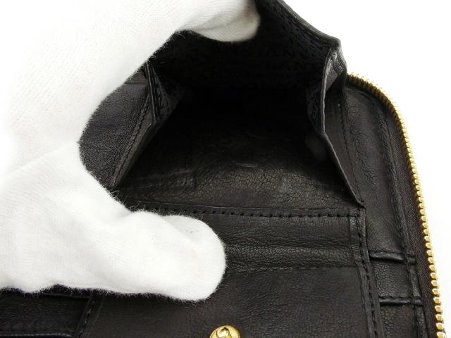 【30％OFF★土日ひと休み大売り出し】ランバン LANVIN クラッチバッグキルティング ウォレット 紙入れ 黒いこと ゴールド レディース 中古